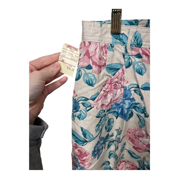 Vintage Woolrich Linen & Cotton Summer Set Medium Floral Breathable - Picture 3 of 8